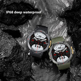 Fully Fit HD Round Screen, IP68 Waterproof Touch Button Smartwatch