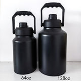 Large Capacity Sports Outdoor Handheld Double Deck Tumbler, Premium Quality Metal Kettle