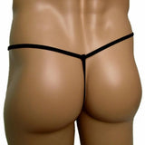 Men's Low Waist Bandage, Candy Solid Color Underwear