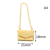 Metal Bag, Decorative Miniature Model, Dollhouse Accessories (Pack of 4)
