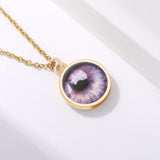 Electroplated Iris Necklace, Unique Gift for Loved Ones