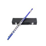 16 Holes Flute C Key White Copper Tube Body Leather Box, Suitable for Beginners Grading Performance