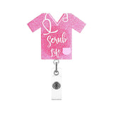 Acrylic Love, Apron's Buckle Clip Brooch for Hanging IDs