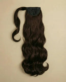 Premium Synthetic Hair Extensions Set – Invisible Wire Wavy Extension & High-temp Ponytail