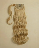 Premium Synthetic Hair Extensions Set – Invisible Wire Wavy Extension & High-temp Ponytail