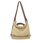 Women's Canvas Shoulder, Large-capacity Crossbody Bag