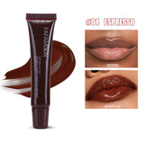 Glossy Lip Glaze, Waterproof Long Lasting Lip Gloss, Glossy Mirror Tea Red Liquid Lipstick, Doodle Lip Korean Makeup