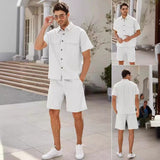 Men's Fashion, Trendy Shorts and Half Sleeve Shirt, Sports and Leisure Suit