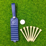 Golf Extras Storage Leather Case, Ball Nail Peg Tag, Outdoor Sports Accessories