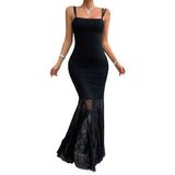 Spring Summer Slim-fit, Lace Sling Dress