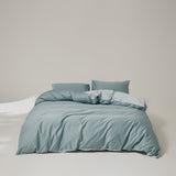 Simple Style, Solid Color, Two Colors, Cotton Bed Quilt Set