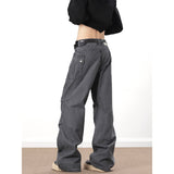 American High Street Washed Pants, Distressed Overalls