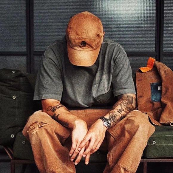 Men's Fashion, Straight Cargo Suspender Jumpsuit