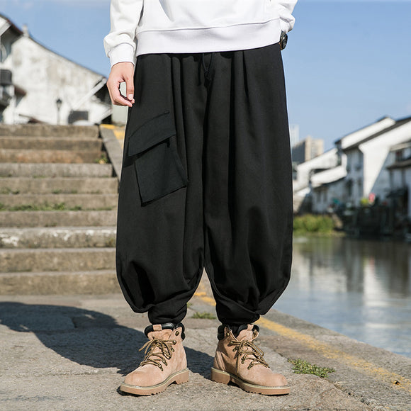 Large Pocket Design Sense, Wide-leg Workwear Tactical Pants