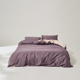Simple Style, Solid Color, Two Colors, Cotton Bed Quilt Set