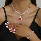 Fashion Jewelry Bridal Jewelry Suit Necklace, Ear Stud, Bracelet, Three-piece Set