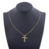 Cross Simple Fashion, Gold-plated Necklace