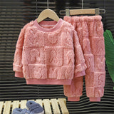Children's Warm Flannel Pajama Set