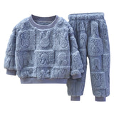 Children's Warm Flannel Pajama Set