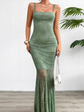 Spring Summer Slim-fit, Lace Sling Dress