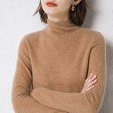 Merino Half-collar Wool Sweater for Women