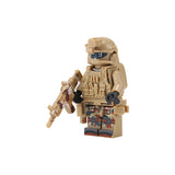 Military Building Blocks Doll, Assembled Desert Army