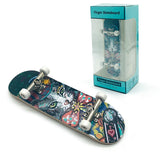 DIY Toy Skates, Park Tech, Deck Stunt Part with Metal Bracket and Bearing Wheel, Professional Finger Skateboards