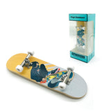 DIY Toy Skates, Park Tech, Deck Stunt Part with Metal Bracket and Bearing Wheel, Professional Finger Skateboards