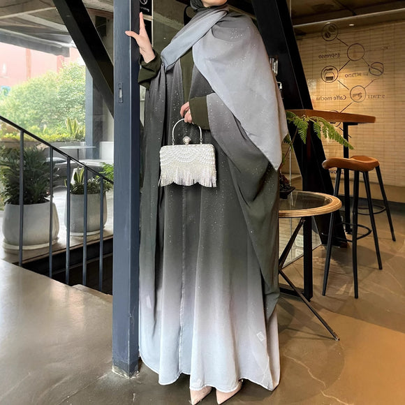 Women's Muslim Dress, Galaxy Flash Robe Suit