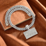 Full Diamond, Bank Card, Hip Hop Pendant, Creative Necklace