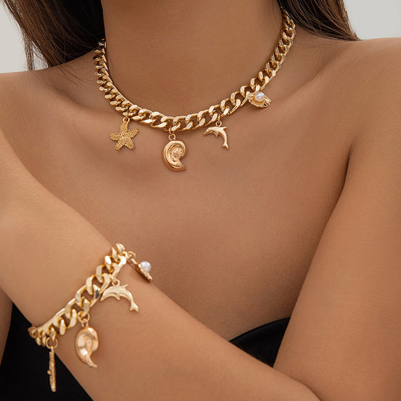 Fashion Ocean Style Pearl Ornaments for Women, Fashion Jewelry