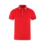 Slim Fit, Flat Knit, Casual Short Sleeve, Polo Shirt
