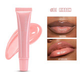 Glossy Lip Glaze, Waterproof Long Lasting Lip Gloss, Glossy Mirror Tea Red Liquid Lipstick, Doodle Lip Korean Makeup