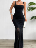 Spring Summer Slim-fit, Lace Sling Dress