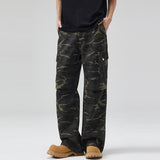 Paratrooper Camouflage Men and Women's, Multi-pocket Cargo Pants