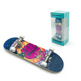 DIY Toy Skates, Park Tech, Deck Stunt Part with Metal Bracket and Bearing Wheel, Professional Finger Skateboards