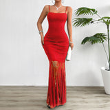Spring Summer Slim-fit, Lace Sling Dress