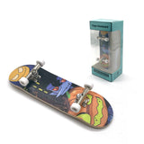 DIY Toy Skates, Park Tech, Deck Stunt Part with Metal Bracket and Bearing Wheel, Professional Finger Skateboards
