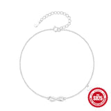 Simple Infinite Symbol 8-word, Diamond Love Anklet or Paajeb