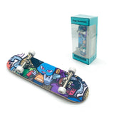 DIY Toy Skates, Park Tech, Deck Stunt Part with Metal Bracket and Bearing Wheel, Professional Finger Skateboards