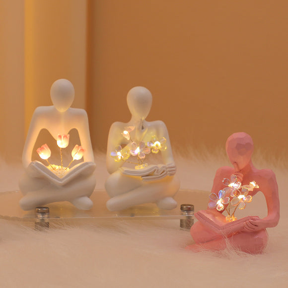 Small Night Lamp, Bouquet Handmade Ornaments for Home Decor