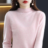 Merino Half-collar Wool Sweater for Women