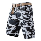 Summer Pure Cotton Washed, Men's Overalls Camouflage Shorts