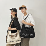 Women's Canvas Shoulder, Large-capacity Crossbody Bag