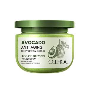 Avocado Facial Scrub, Exfoliating Dead Skin, Gentle Cleansing, Body Nourishing and Firming, Soft Whitening, Skin Frost Cream
