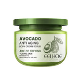 Avocado Facial Scrub, Exfoliating Dead Skin, Gentle Cleansing, Body Nourishing and Firming, Soft Whitening, Skin Frost Cream
