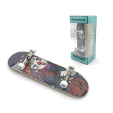 DIY Toy Skates, Park Tech, Deck Stunt Part with Metal Bracket and Bearing Wheel, Professional Finger Skateboards