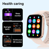 Bluetooth Calling, Heart Rate, Blood Oxygen, Quick Reply, Waterproof Sports Watch