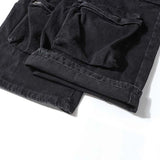 High Street Multi-pocket, Heavy Industry Washed, Old-fashioned Cargo Jeans