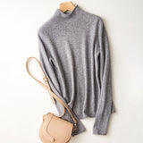 Merino Half-collar Wool Sweater for Women